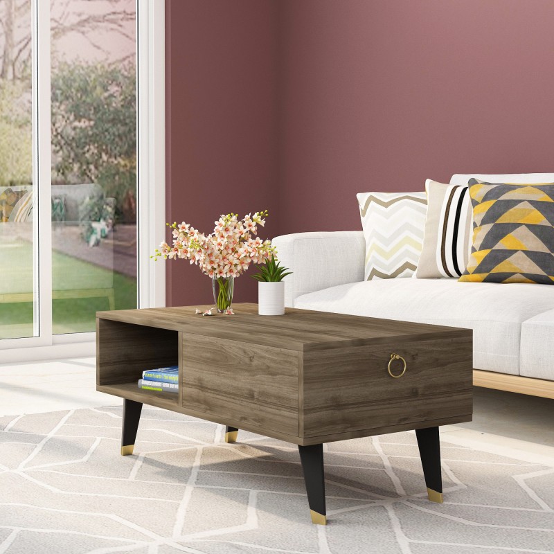 5123_0-800x800 Τραπεζάκι σαλονιού Mali καρυδί χρώμα μελαμίνη 90x42 4x45cm ed5123 - Image 1