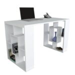 Γραφείο Tania λευκό 120x60x73 8cm μελαμίνη ed5141 - Image 4