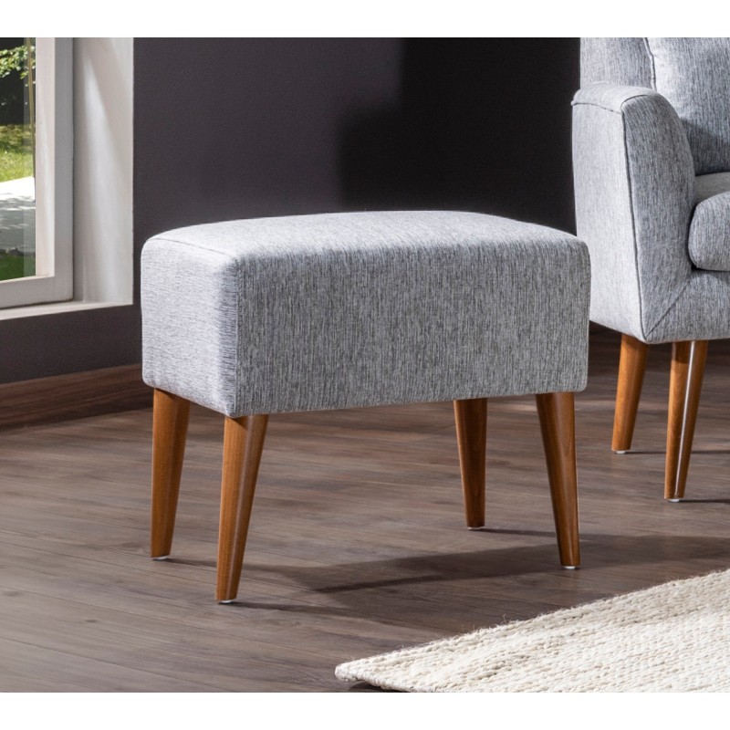 5145_0-800x800 Σκαμπό Zeni γκρι ξύλινα πόδια 46x45x50εκ ed5145 - Image 1