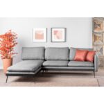 Γωνιακός καναπές Reya γκρι 245x180cm ed5157