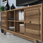 Έπιπλο τηλεόρασης Ayla καρυδί 160x35x56 2cm ed5171 - Image 3