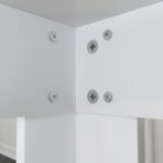 Τραπέζι Single 90x80x78cm μελαμίνη άσπρη ed5176 - Image 3