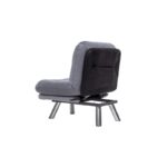 Πολυθρόνα Massa γκρι 40x52x70cm μέταλλο ύφασμα ed5177 - Image 3