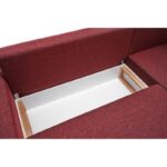 Γωνιακός καναπές Ece Panoramik κεραμιδί 315x160x88cm ed5185 - Image 3