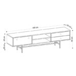 Έπιπλο τηλεόρασης Lucas 180x35x50cm μελαμίνη ed5189 - Image 2