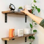 Ραφιέρα Lam καρυδί ξύλο 60x14x16εκ ed5194