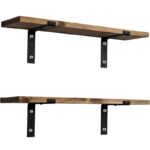 Ραφιέρα Lam καρυδί ξύλο 60x14x16εκ ed5194 - Image 2