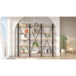 Βιβλιοθήκη Sea Atlantic Pine μελαμίνη μεταλλικός σκελετός 219 6x34x180εκ ed51 - Image 5