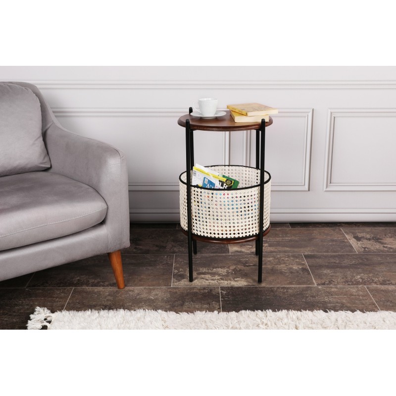 5200_0-800x800 Βοηθητικό τραπέζι Hol καρυδί οξιά 40x40x70εκ ed5200 - Image 1