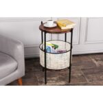 Βοηθητικό τραπέζι Hol καρυδί οξιά 40x40x70εκ ed5200 - Image 4