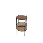 Βοηθητικό τραπέζι Hol καρυδί οξιά 40x40x70εκ ed5200 - Image 2