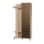 Έπιπλο εισόδου Garmanto δρυς μελαμίνη 90x36x194εκ ed521 - Image 5