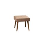 Σκαμπώ Appre μπεζ pu 46x46x44cm ed5238 - Image 4