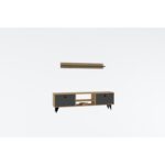 Έπιπλο τηλεόρασης Rupa Sapphire ανθρακί μελαμίνη 160x29 5x48cm ed5246 - Image 3