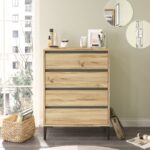 Συρταριέρα Air δρυς μελαμίνη 72x45x98 3εκ ed5249