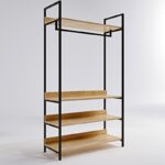 Ντουλάπα Trend δρυς μελαμίνη 100x40x180εκ ed525 - Image 4