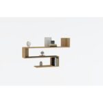 Ραφιέρα Penne Sapphire δρυς μελαμίνη 120x20x71εκ ed5263 - Image 4