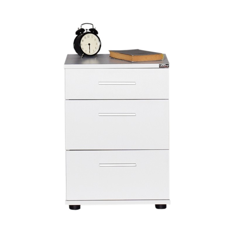 5264_0-800x800 Κομοδίνο Sesami λευκή μελαμίνη 40x39x57cm ed5264 - Image 1