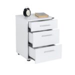 Κομοδίνο Sesami λευκή μελαμίνη 40x39x57cm ed5264 - Image 5