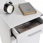 Κομοδίνο Sesami λευκή μελαμίνη 40x39x57cm ed5264 - Image 2