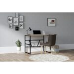 Γραφείο Moon μελαμίνη Sapphire Oak χρώμα 90x74x60cm ed5278