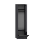 Ντουλάπα ρούχων Santa ανθρακί μελαμίνη 60x47 1x187cm ed5281 - Image 3