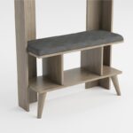 Έπιπλο εισόδου Lago καρυδί χρώμα 83 6x31 3x180cm ed5290 - Image 5