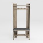 Έπιπλο εισόδου Lago καρυδί χρώμα 83 6x31 3x180cm ed5290 - Image 4