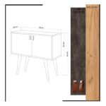 Ντουλάπι Altro μελαμίνη oak γκρι 80x80cm ed5295 - Image 2