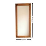 Καθρέφτης ξύλινος Noce 110x50cm ed5307 - Image 2