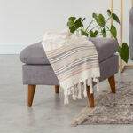 Σκαμπό Sofia γκρί ξύλινα πόδια 63x48x63εκ ed5310