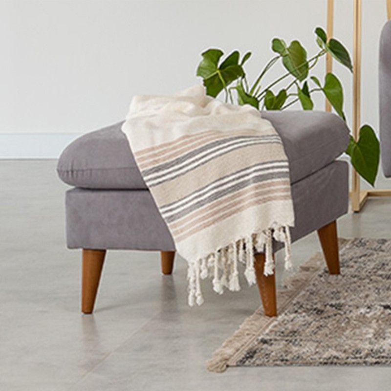 5310_0-800x800 Σκαμπό Sofia γκρί ξύλινα πόδια 63x48x63εκ ed5310 - Image 1