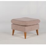 Σκαμπό Sofia κρεμ ξύλινα πόδια 63x48x63εκ ed5311 - Image 4