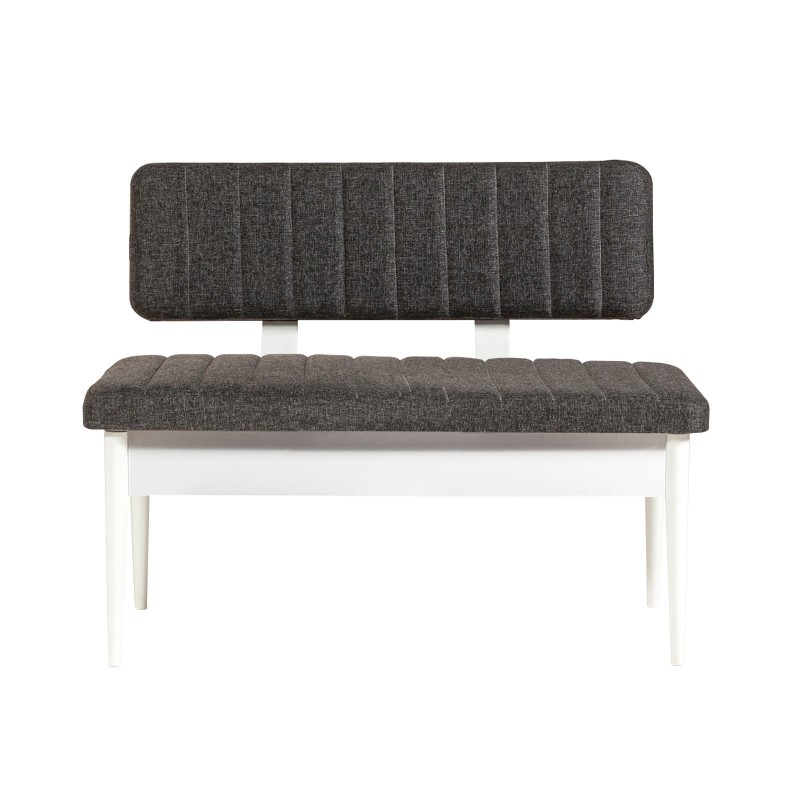 5316_0-800x800 Σκαμπό Vina ανθρακί άσπρο μελαμίνη βελούδο 110x46x85εκ ed5316 - Image 1