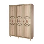 Ντουλάπα ρούχων Mode τρίφυλλη 135x52x192cm μελαμίνη oak ed5331 - Image 5