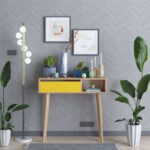 Κονσόλα Giallo κίτρινη μελαμίνη 100x30x94cm ed5354