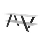 Έπιπλο τηλεόρασης April λευκό Γκρί 120x33 1x45cm ed5367 - Image 3