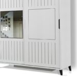 Ντουλάπα ρούχων Pasific 150x60x216cm άσπρη μελαμίνη ed5403 - Image 4