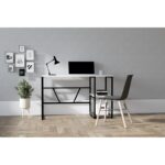 Γραφείο Casta λευκό χρώμα μελαμίνη 120x60x74cm ed5416