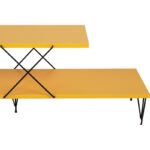 Έπιπλο tv Zano κίτρινο χρώμα μελαμίνη 120x30x40cm ed5432 - Image 3