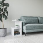 Βοηθητικό τραπέζι Larmon άσπρο 59 6x35 6x63 2cm μελαμίνη ed5433