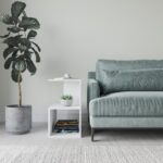 Βοηθητικό τραπέζι Larmon άσπρο 59 6x35 6x63 2cm μελαμίνη ed5433 - Image 4