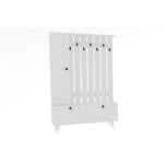 Έπιπλο εισόδου Lala άσπρο μελαμίνη 112x35x170εκ ed544 - Image 3