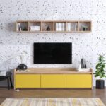 Έπιπλο τηλεόρασης Giallo 150x35x45cm μελαμίνη ed5454
