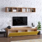 Έπιπλο τηλεόρασης Giallo 150x35x45cm μελαμίνη ed5454 - Image 5