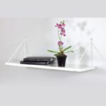 Ράφι τοίχου Armoni άσπρη μελαμίνη 72x20x20cm ed5465