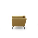 Καναπές τριθέσιος Pata ξύλο ύφασμα μουσταρδί 214x90x84cm ed5467 - Image 4