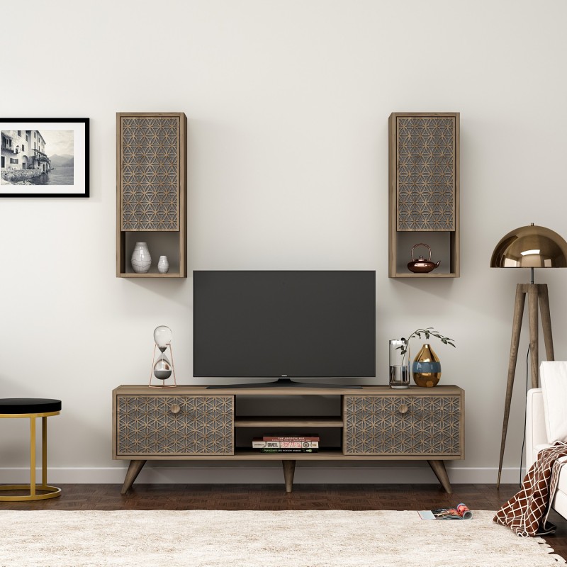 5473_0-800x800 Έπιπλο tv Beta μαύρο ανθρακί χρώμα μελαμίνη 150x45x35cm ed5473 - Image 1