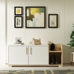 Έπιπλο εισόδου Sunrise Sapphire Oak άσπρο μελαμίνη 110x35x49 8εκ ed5476