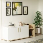 Έπιπλο εισόδου Sunrise Sapphire Oak άσπρο μελαμίνη 110x35x49 8εκ ed5476 - Image 5